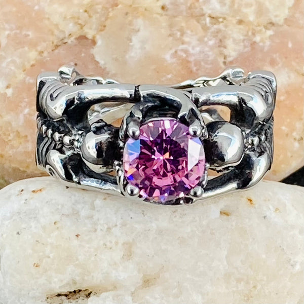 Sanity Jewelry Ring 4 Ladies Ring - 10 October Birthday - Pink Tourmaline - Size 4-11 - R116