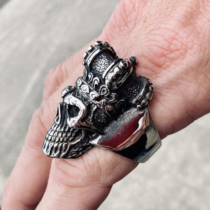 Sanity Jewelry Ring Bone Crusher Collection - Joker Skull - Size 10-17 - R100