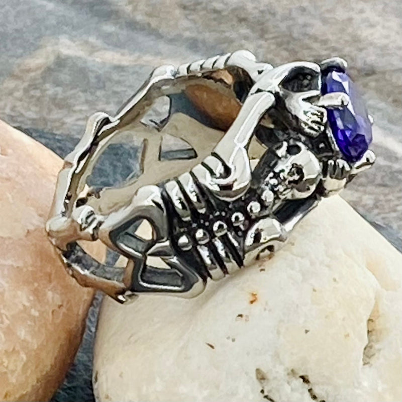 Sanity Jewelry Ring Ladies Ring - 02 February - Amethyst - Size 4-11 - R108