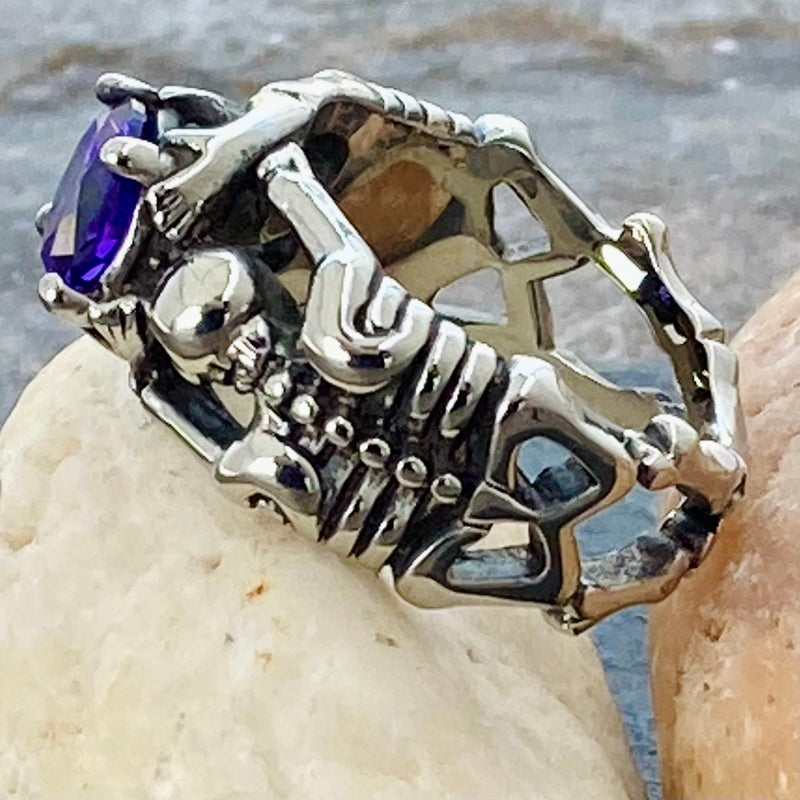 Sanity Jewelry Ring Ladies Ring - 02 February - Amethyst - Size 4-11 - R108
