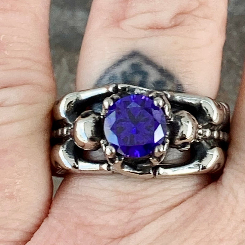 Sanity Jewelry Ring Ladies Ring - 02 February - Amethyst - Size 4-11 - R108