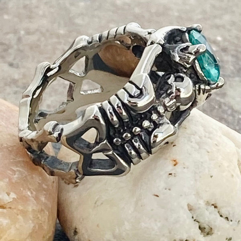 Sanity Jewelry Ring Ladies Ring - 03 March Birthday - Aquamarine - Size 4-11 - R109