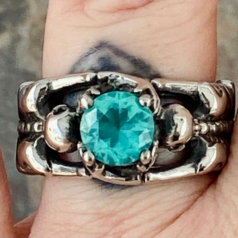 Sanity Jewelry Ring Ladies Ring - 03 March Birthday - Aquamarine - Size 4-11 - R109
