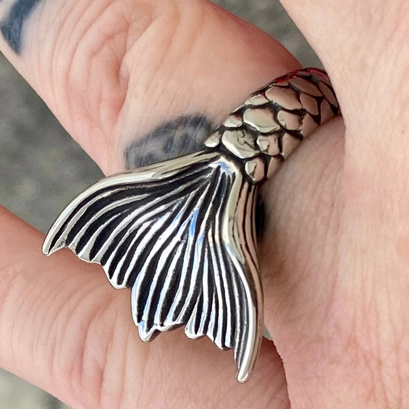 Sanity Jewelry Ring Ladies Ring - Mermaid Tail - Sizes 5-11 - R124