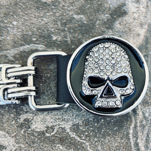 SANITY JEWELRY® Sanity's Vest Extender - Ladies - Bling Skull - V11