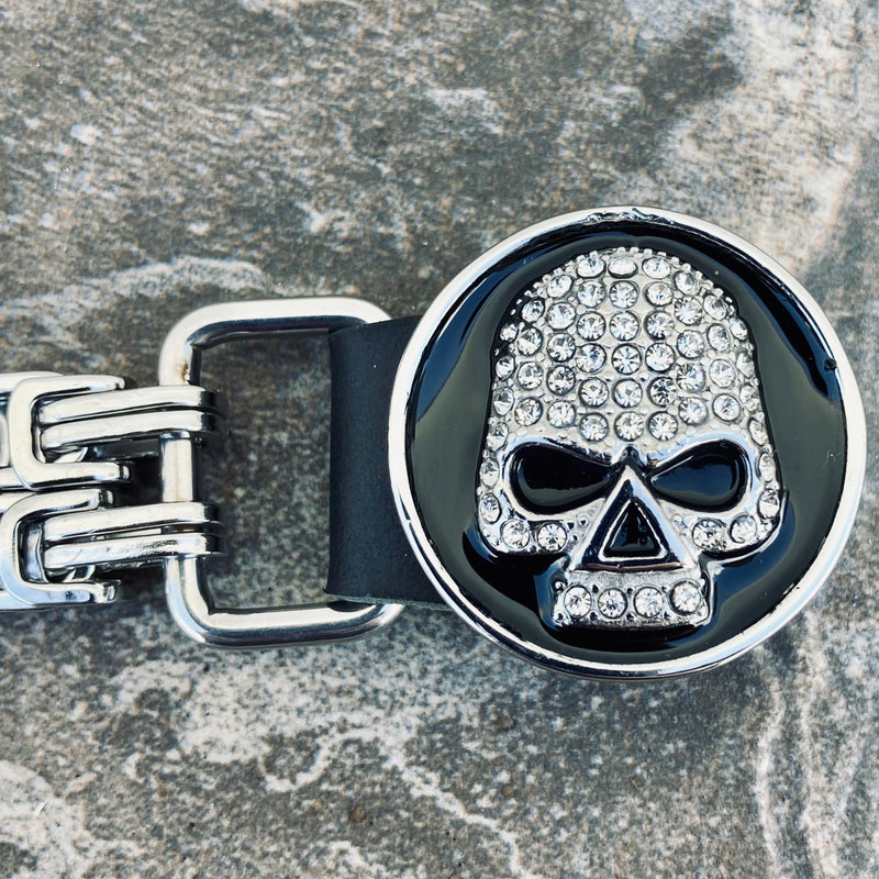 SANITY JEWELRY® Sanity's Vest Extender - Ladies - Bling Skull - V11