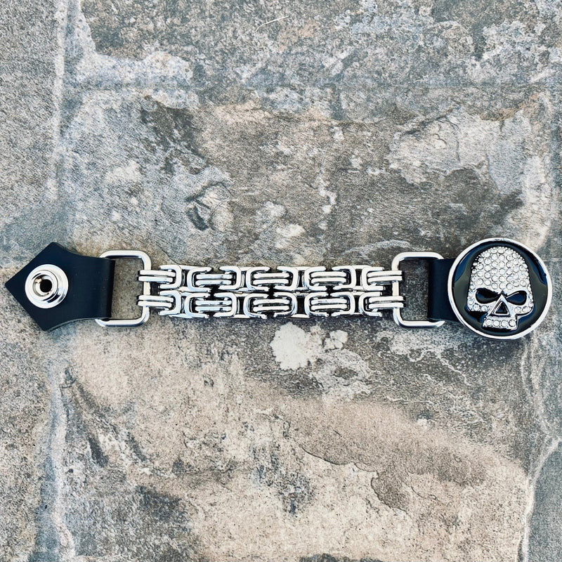 SANITY JEWELRY® Sanity's Vest Extender - Ladies - Bling Skull - V11