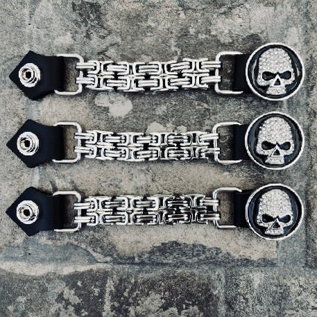 SANITY JEWELRY® Sanity's Vest Extender - Ladies - Bling Skull - V11