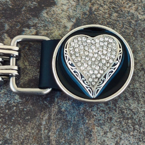 SANITY JEWELRY® Sanity's Vest Extender - Ladies - Crystal Heart - V03