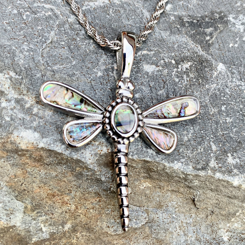 Sanity Jewelry Sea Shell - Dragonfly "Tear Drop" Pendant & Chain SK2557