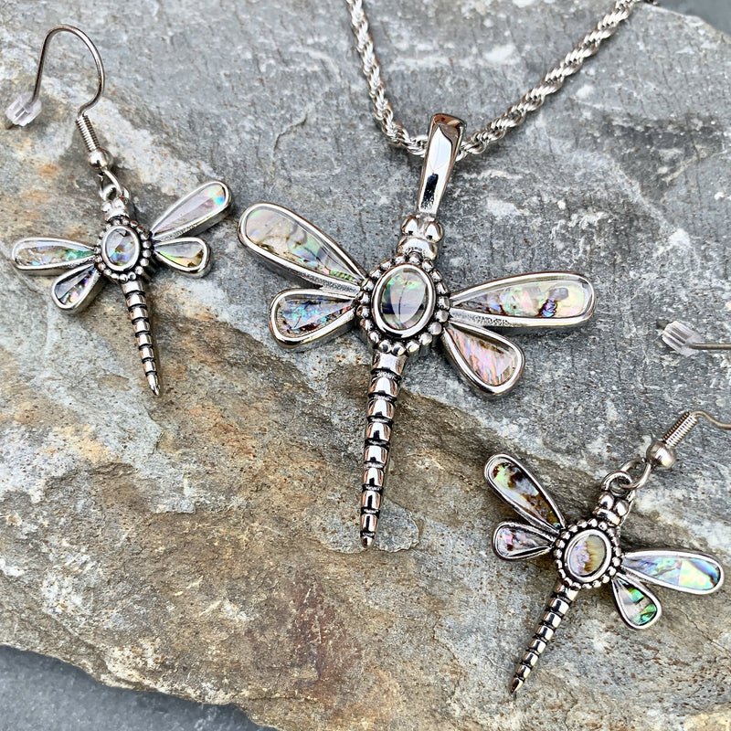 Sanity Jewelry Sea Shell - Dragonfly "Tear Drop" Pendant & Chain SK2557