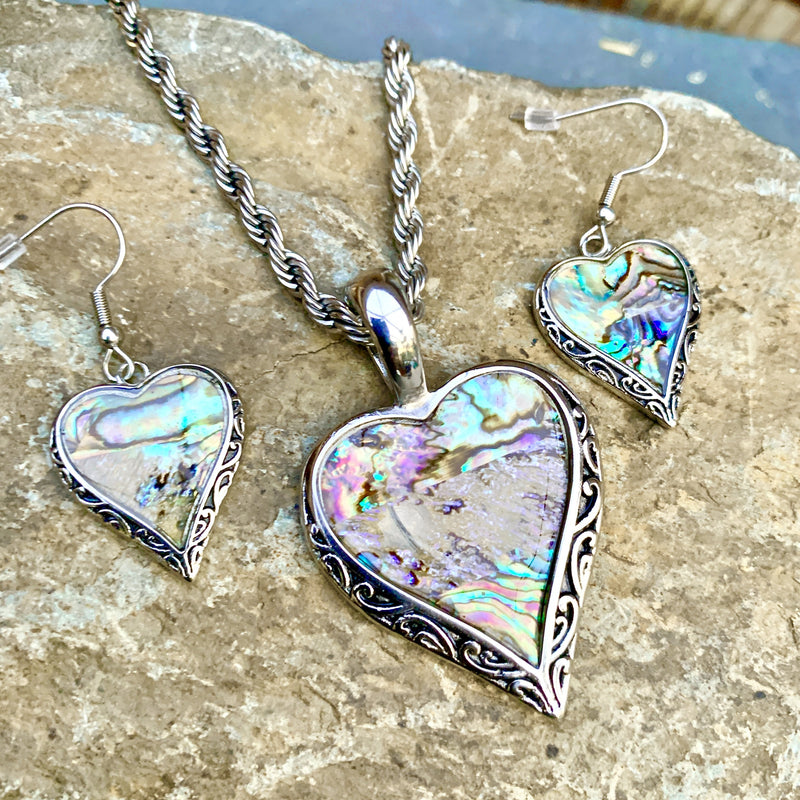 Sanity Jewelry Sea Shell - Heart Pendant & Chain SK2554
