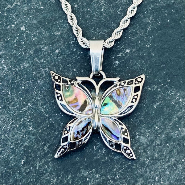 Sanity Jewelry Sea Shell - Mini Butterfly Pendant & Chain SK2515M