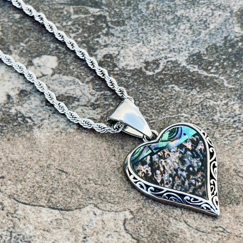 Sanity Jewelry Sea Shell - Mini Heart Pendant & Chain SK2554M