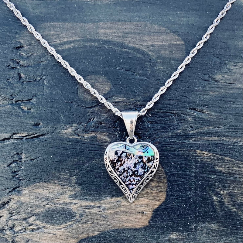 Sanity Jewelry Sea Shell - Mini Heart Pendant & Chain SK2554M