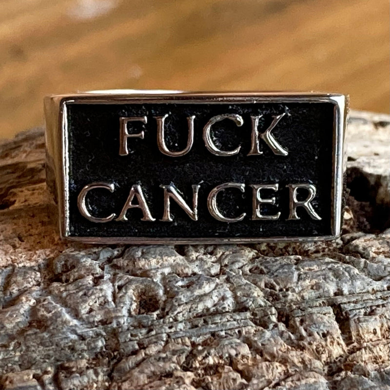 Sanity Jewelry Skull Ring 6 Cancer - F**k Cancer Ring - Sizes 6-16  - R20