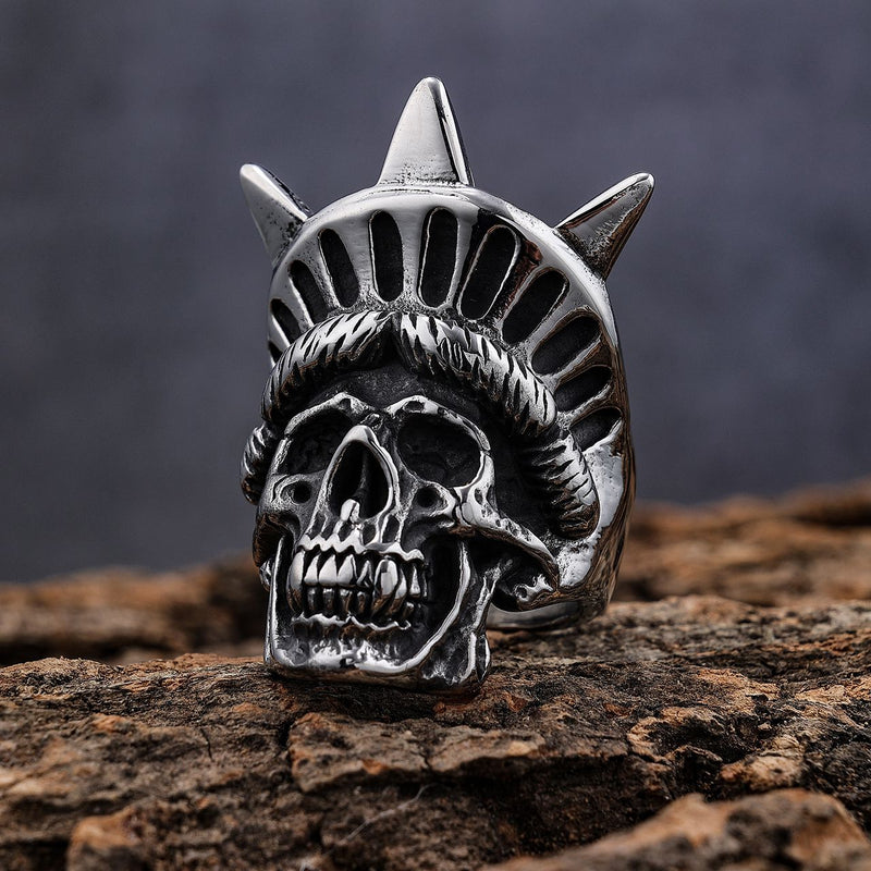 Sanity Jewelry Skull Ring Bone Crusher Collection - Lady Liberty - Sizes 9-17 - R129