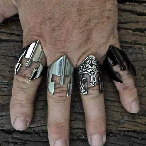 Sanity Jewelry Skull Ring Gladiator Ring - The Artisan - Sizes 9-17 - R31