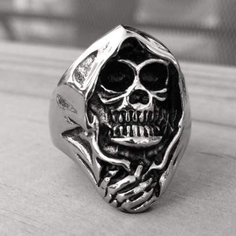 Sanity Jewelry Skull Ring Grim Reaper Skull Ring - Sizes 5-20 - R35