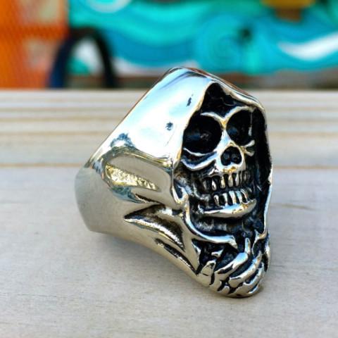 Sanity Jewelry Skull Ring Grim Reaper Skull Ring - Sizes 5-20 - R35