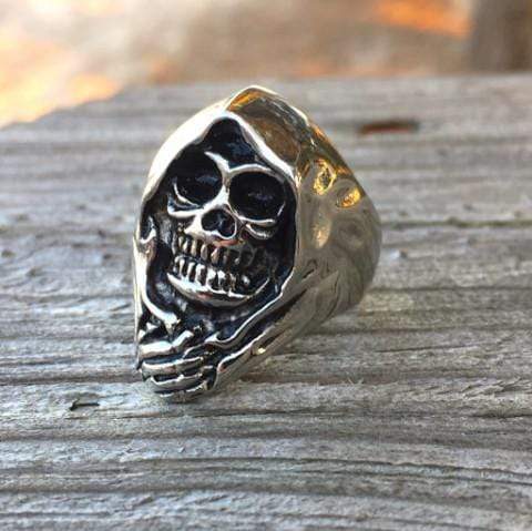 Sanity Jewelry Skull Ring Grim Reaper Skull Ring - Sizes 5-20 - R35