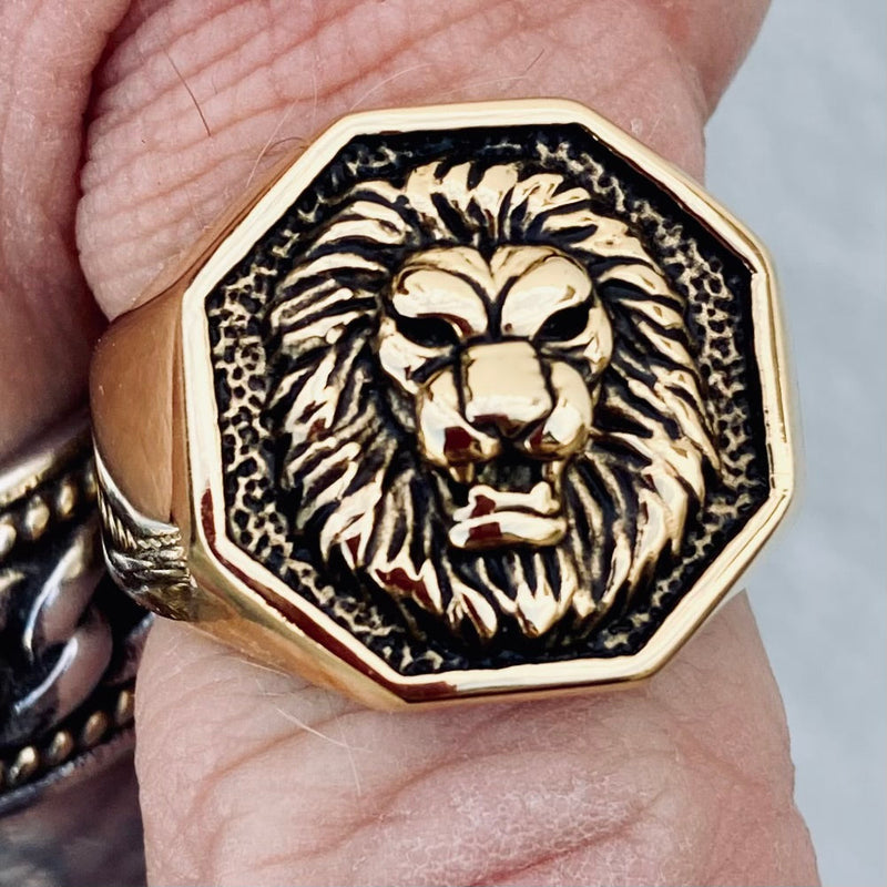Handmade Gold Plated Mens Lion Ring, Lion Head Signet Silver Man Ring,  Sterling Silver African Lion Men Jewelry, Lion Boho Men Gift Rings - Etsy |  Mens silver rings, Gold jewelry fashion,