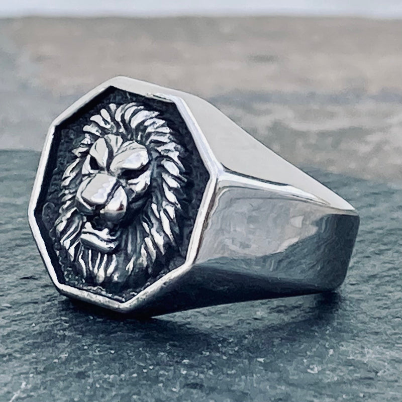 Sanity Jewelry Skull Ring Lion Ring - Silver - Sizes 5-17 - R89