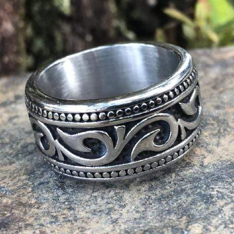 Sanity Jewelry Skull Ring Sanity's Band Collection - "The Wave" Ring - Stainless - Sizes 7-16 - R95