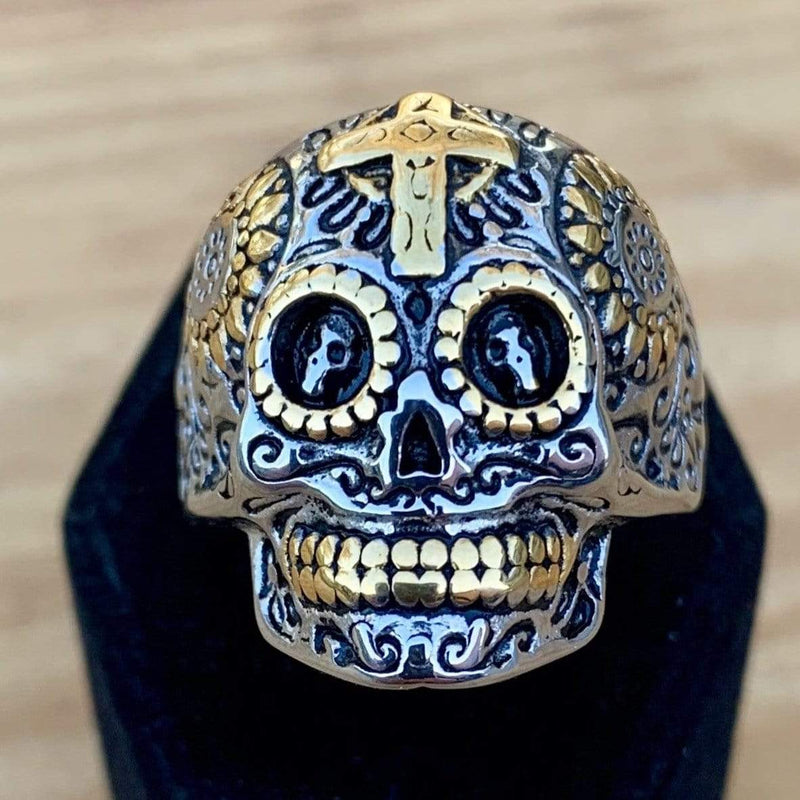 Sanity Jewelry Skull Ring Skull Ring - Sugar Skull - Sizes 6-20- R64