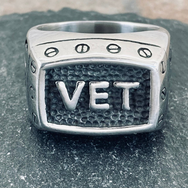 Sanity Jewelry Skull Ring VET Ring - Sizes 9-17 - R84