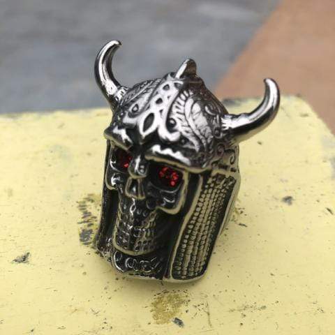 Sanity Jewelry Skull Ring Viking Warrior Ring - Sizes 10-16 - SLC87