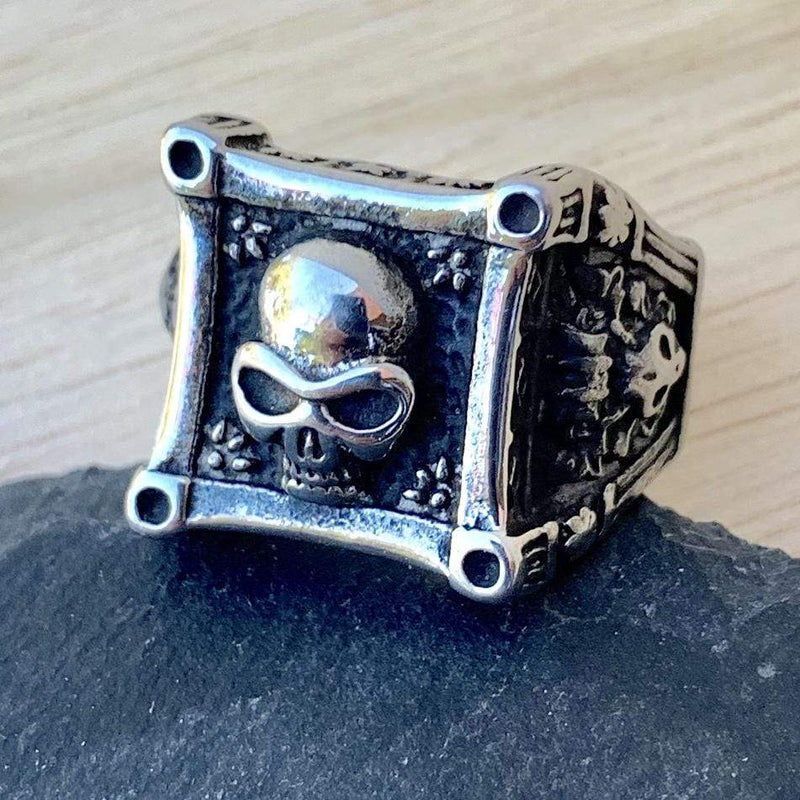 Sanity Jewelry Skull Ring Vikings Celebration Ring - Skull Ring - Sizes 8-17 - R88
