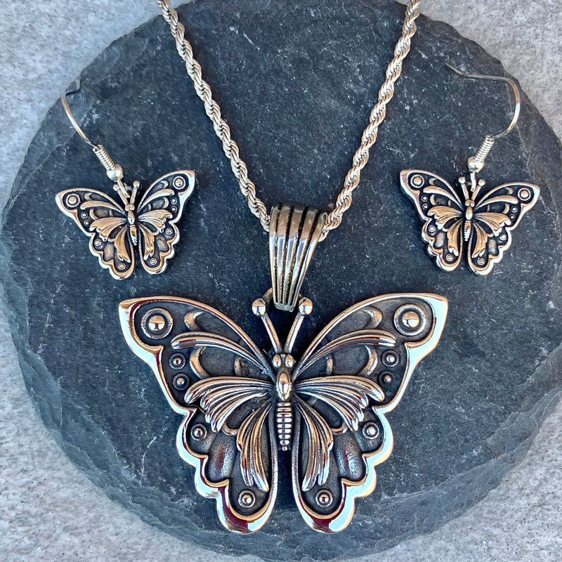 Sanity Jewelry Stainless Steel - Butterfly - Earrings -307E