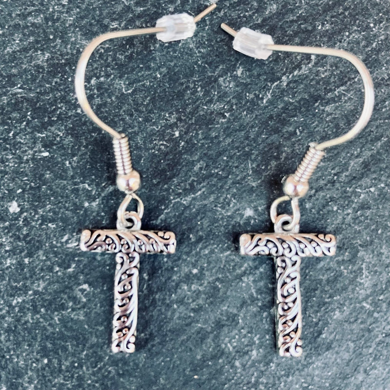 SANITY JEWELRY® T Ladies Letter Earrings